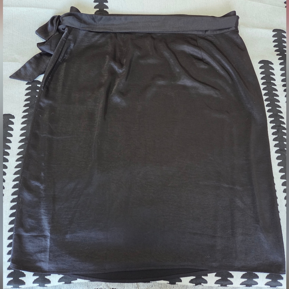 Wildfang Black 'Empower' Adjustable Wrap Skirt